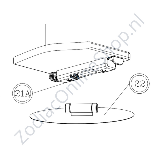 Z60518 - istuinlauta 85 cm - mallit vuodesta 2005 vuoteen 2014 - harmaa - Quickfit
