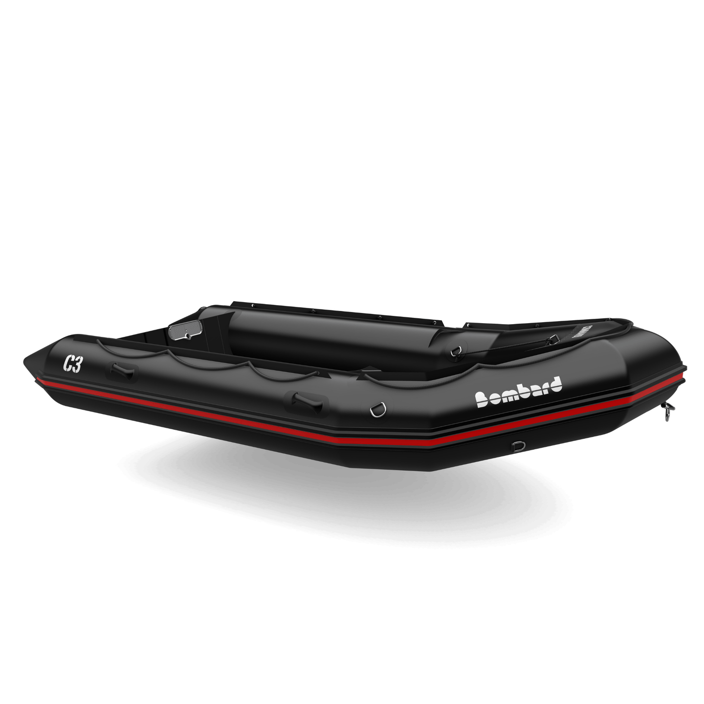 Bombard Commando C3 - rubberboot met deelbare houten kiel en aluminium vlonderdelen